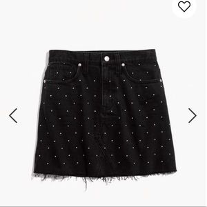 Madewell Black Denim Metallic Dot Addition